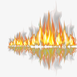 燃烧的火焰装饰图案矢量图素材