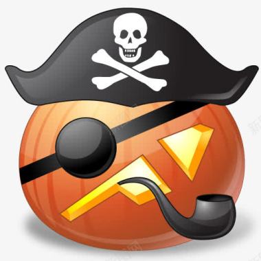 海盗队长南瓜vistahalloweenicons图标图标