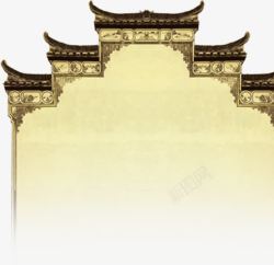 徽派建筑牌楼素材