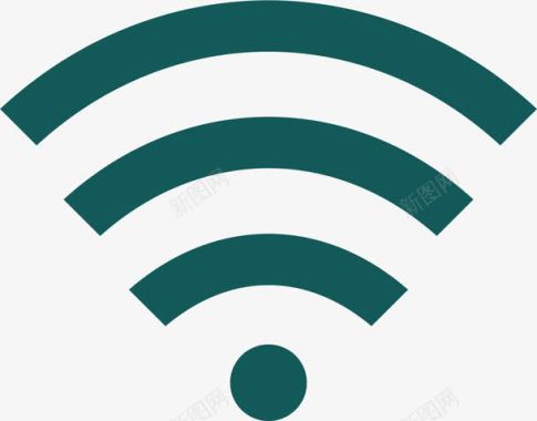 无线网信号蓝色wifi信号格LOGO图标图标