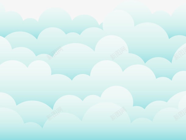 可爱的云朵png免抠素材_88icon https://88icon.com 免费png素材 淡蓝色云朵 白云