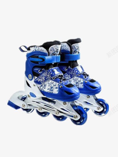 蓝色轮滑鞋png免抠素材_88icon https://88icon.com 儿童溜冰鞋 单排 溜冰 溜冰鞋 轮滑 轮滑鞋