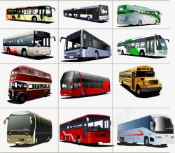 大客车各种公交车高清图片