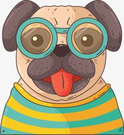 戴眼镜的狗狗戴眼镜狗狗高清图片