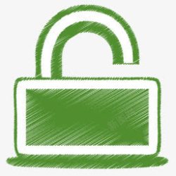 绿色的锁绿色的解锁图标高清图片