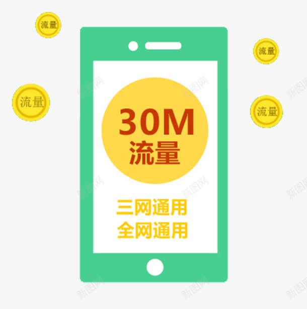 30M流量全网通用矢量图eps免抠素材_88icon https://88icon.com 10M 上网 手机 手机流量 流量 矢量图 网络