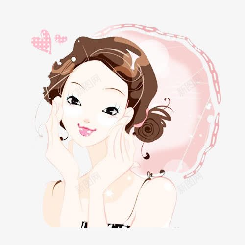 美女眼霜补水png免抠素材_88icon https://88icon.com 护肤品 眼霜 美女 补水 补水美女