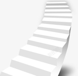 白色的楼梯素材
