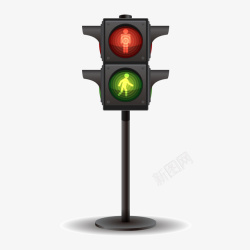 人行道红绿灯矢量图高清图片