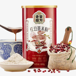 罐装红豆薏米粉素材
