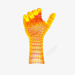 手指人工智能手模型矢量图素材