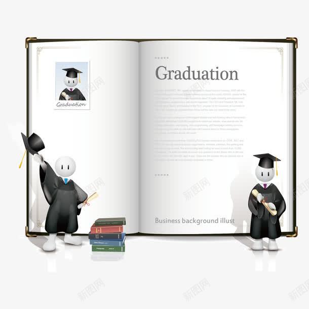 学位证书png_88icon https://88icon.com 博士 卡通小人 学位证书 小人博士 白色小人 矢量小人 矢量素材