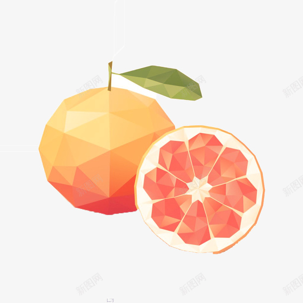 柚子新鲜水果psd免抠素材_88icon https://88icon.com 切面 夏天 好吃 新鲜 柚子 水果 用于宣传 香甜