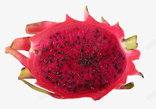 红色切开一半的火龙果实物png免抠素材_88icon https://88icon.com 仙人掌科 保健 分开 切开 双子叶植物纲 果仁 植物界 清晰 石竹目 红肉火龙果 被子植物门