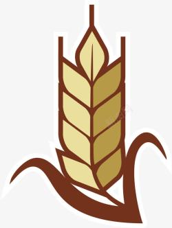 丰收稻穗米穗标志logo图标高清图片