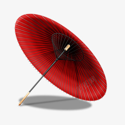 红色的中国风油纸伞素材
