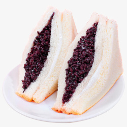 紫米面包新鲜营养紫米面包高清图片