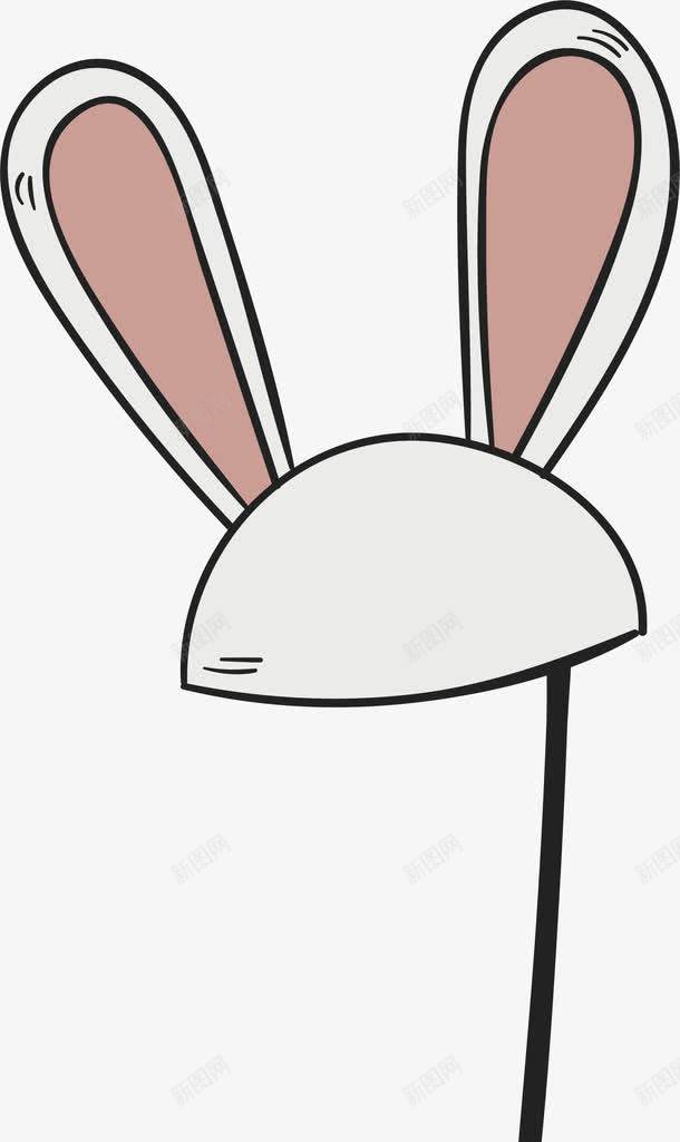 卡通兔耳朵大头贴png免抠素材_88icon https://88icon.com 兔耳朵 可爱兔耳朵 大头贴 矢量png 美图秀秀 美图贴纸