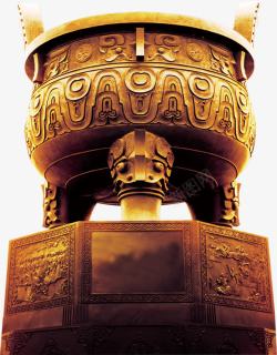 中国古器物黄金鼎中国古器物高清图片