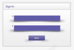 紫色UI登录窗口素材