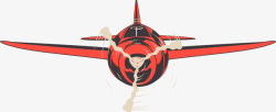 红色轰炸机矢量图素材