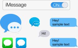 imessage短信界面矢量图高清图片