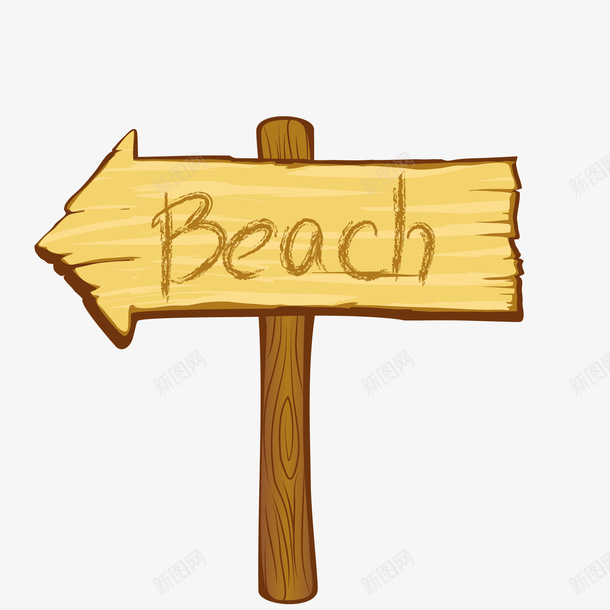 沙滩的路牌png免抠素材_88icon https://88icon.com 卡通 度假 指示牌 旅行 木质 沙滩 路牌设计