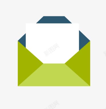 邮箱卡通信件信息图标矢量图图标