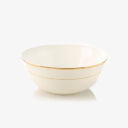 骨瓷碗汤面碗沙拉碗汤碗大碗金素材