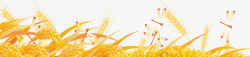 黄枫叶手绘卡通黄色立秋植物高清图片