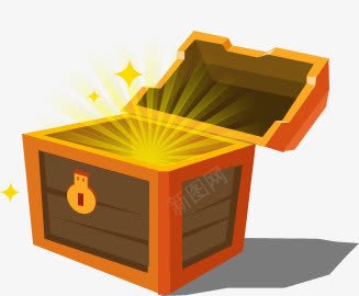 手绘游戏卡通打开的宝箱png免抠素材_88icon https://88icon.com 卡通 打开 游戏