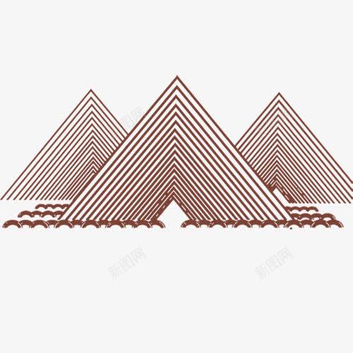 线性装饰png免抠素材_88icon https://88icon.com 叠加装饰 山峰设计 手绘卡通 波浪线 线性设计 装饰图