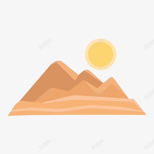 灰色创意几何沙漠元素png免抠素材_88icon https://88icon.com 三角形 几何 创意 卡通 太阳 插画 沙漠 灰色 纹理