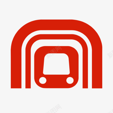 红色方块图片红色合肥地铁logo元素图标图标