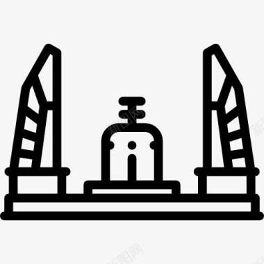 亚洲建筑民主纪念碑图标图标