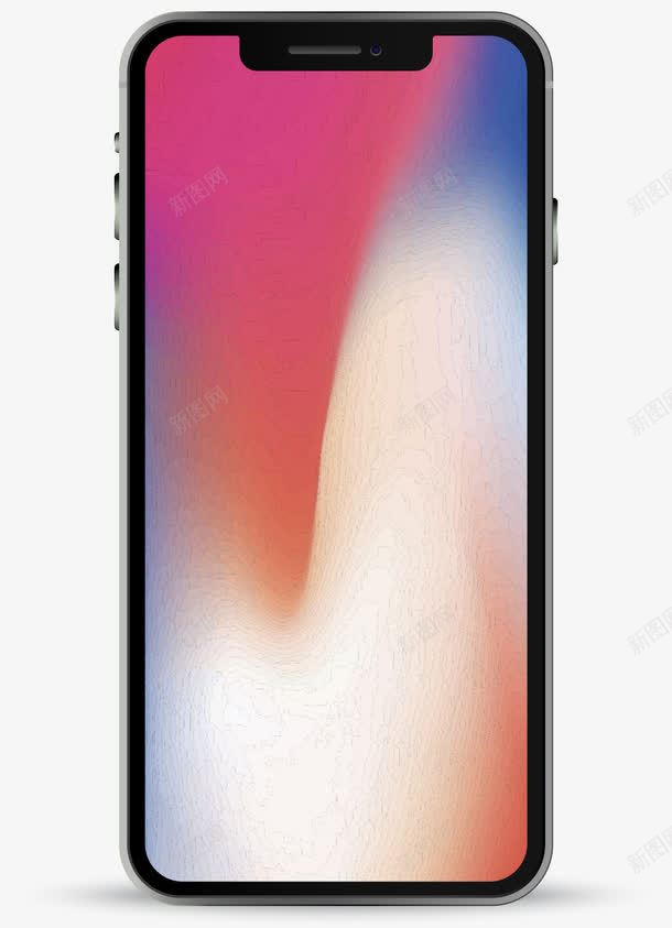 手绘苹果X手机矢量图ai免抠素材_88icon https://88icon.com iphoneX 手机屏幕展示图 手绘 正面图 矢量图 绚丽的手机屏幕 苹果X