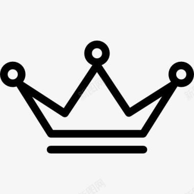 只是概述皇冠的轮廓图标图标