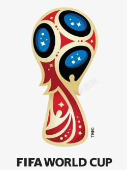 插画手绘足球世界杯奖杯素材
