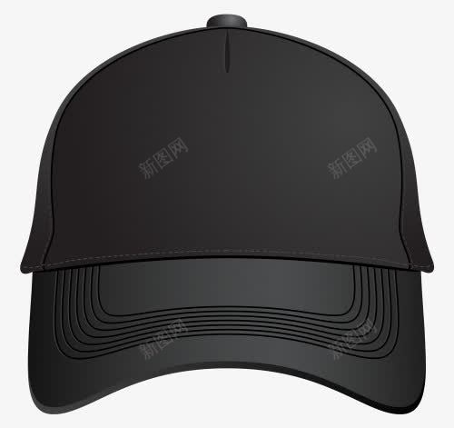 黑色棒球帽正面png免抠素材_88icon https://88icon.com 帽子 棒球帽 正面 黑色