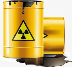 危险物品黄色油桶石油元素高清图片