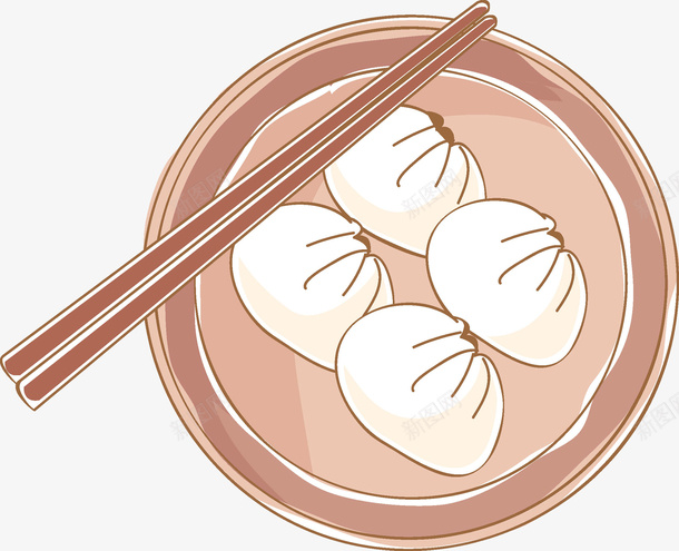 卡通一屉包子图png免抠素材_88icon https://88icon.com 卡通 小笼包 小笼包插画 插图 笼屉 筷子 美食 食物 餐饮