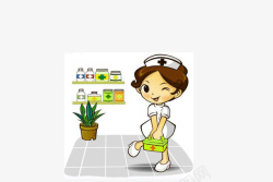 传染病女护士预防传染病漫画高清图片
