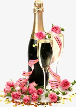全球酒水节玫瑰香槟高清图片