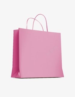 粉色购物袋素材