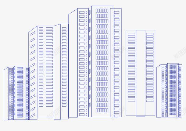 建筑小区手稿png免抠素材_88icon https://88icon.com 小区 建筑 洋房 素材 高层