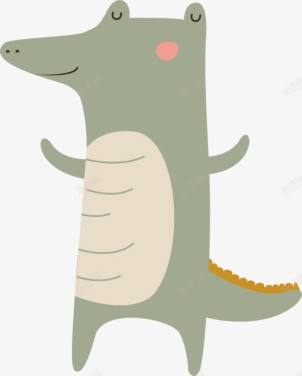 卡通动物png免抠素材_88icon https://88icon.com 人偶玩具 动物 卡通动物 卡通手绘 可爱 鳄鱼