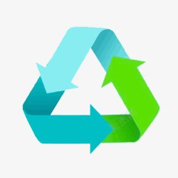 废物利用循环标志高清图片