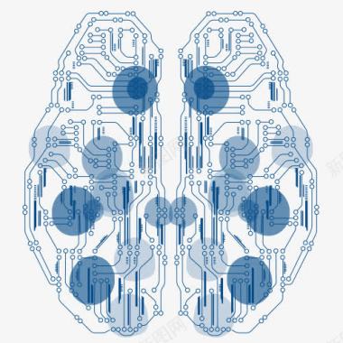 脑细胞脑部电路图图标图标