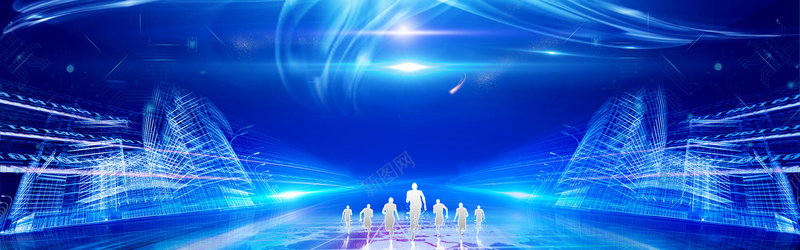 炫酷蓝色时尚科技bannerlanjpg设计背景_88icon https://88icon.com 2018 光效 光束 几何 图形 快乐 新年 炫酷 狗年 电商banner 纹理 蓝色 质感 运动