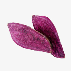 紫薯食物两片紫薯元素高清图片